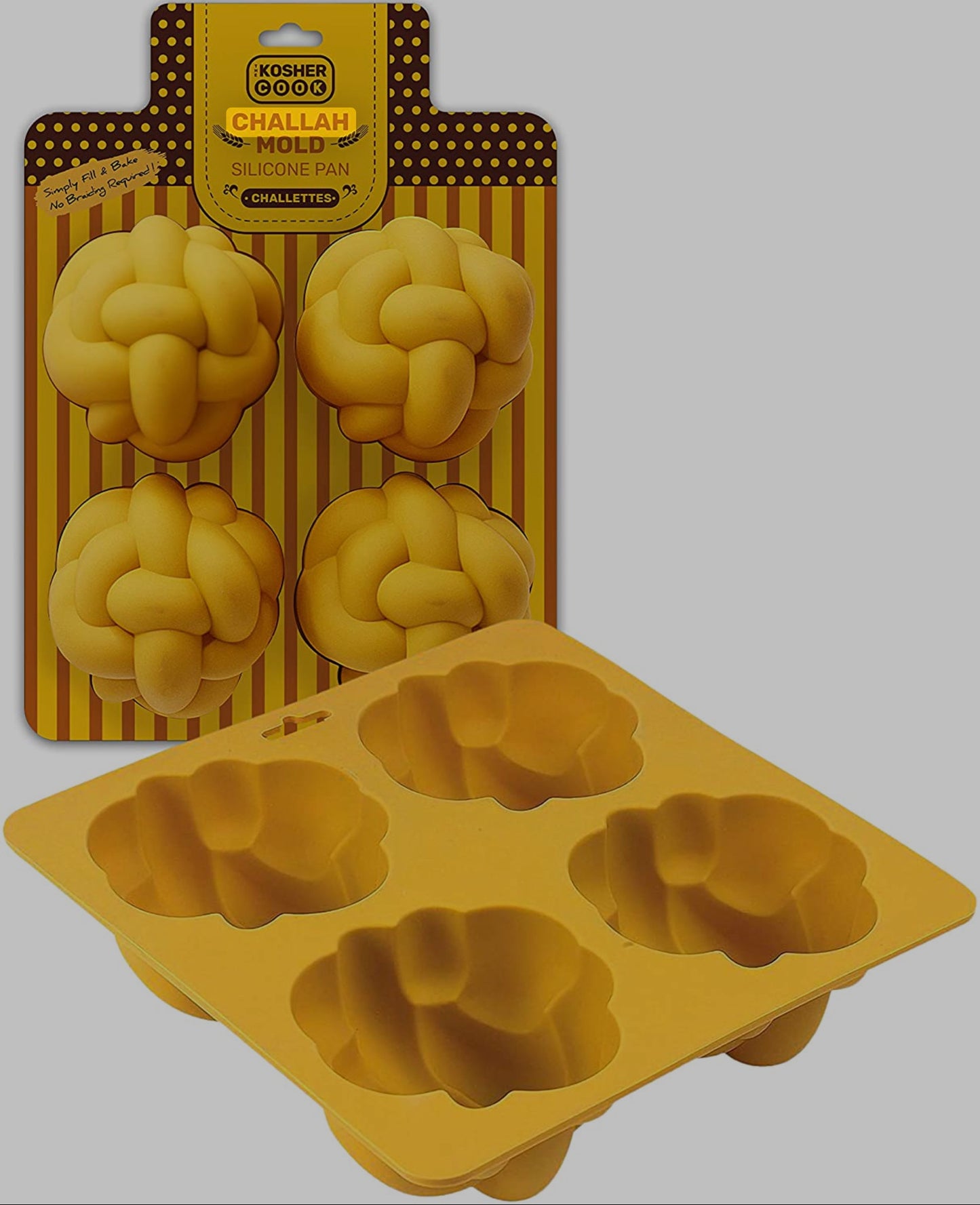 Challah Mold Rolls Silicone Pan