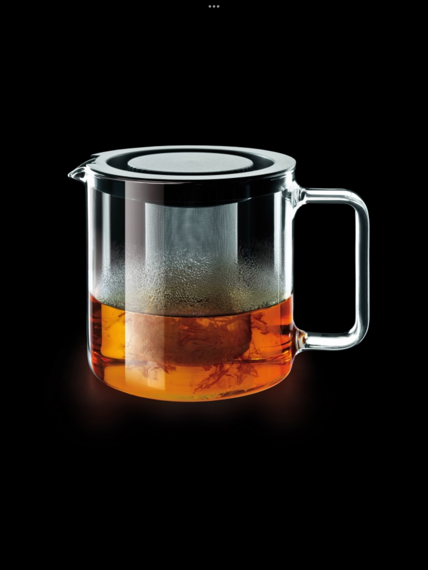 Clear glass teapot gas/electric stove safe