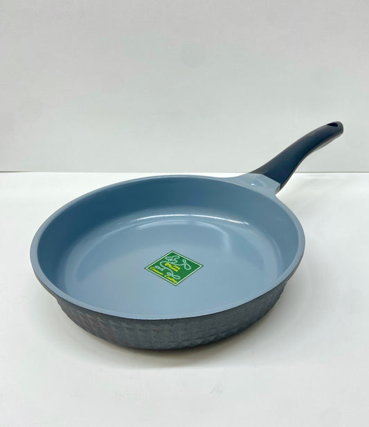 10" Inch Ceramic Non-Stick Fry Pan Diamond Cut - Black