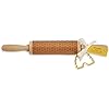 Honeycomb Embossing Rolling Pin with bee hive Cookie Cutter