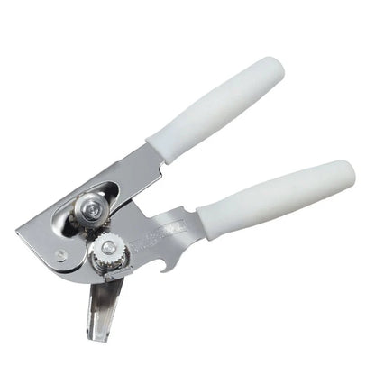 Classic Swing-A-Way Heavy Duty Can Opener -Stainless Steel - White Handles