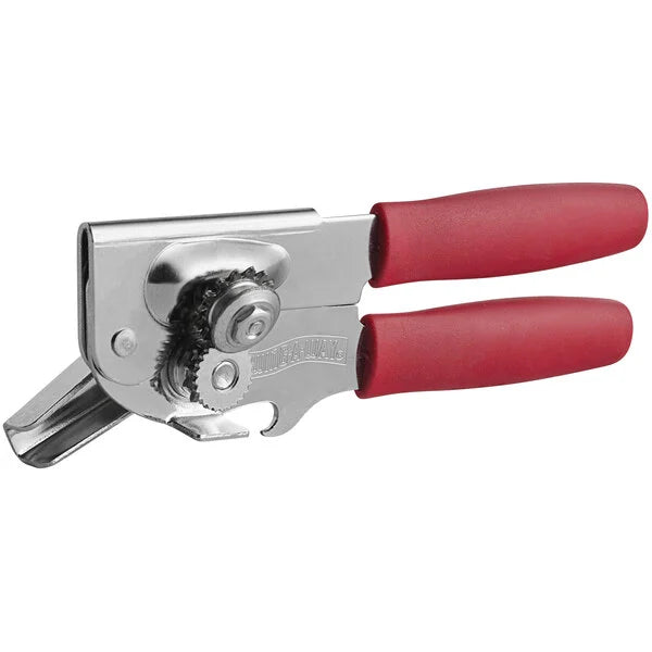 Classic Swing-A-Way Heavy Duty Can Opener -Stainless Steel - Red Handles