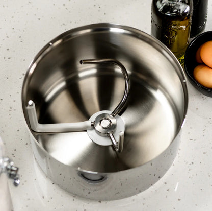 Bottom Drive Stainless Steel Bowl for Challah (Bosch Compatible)