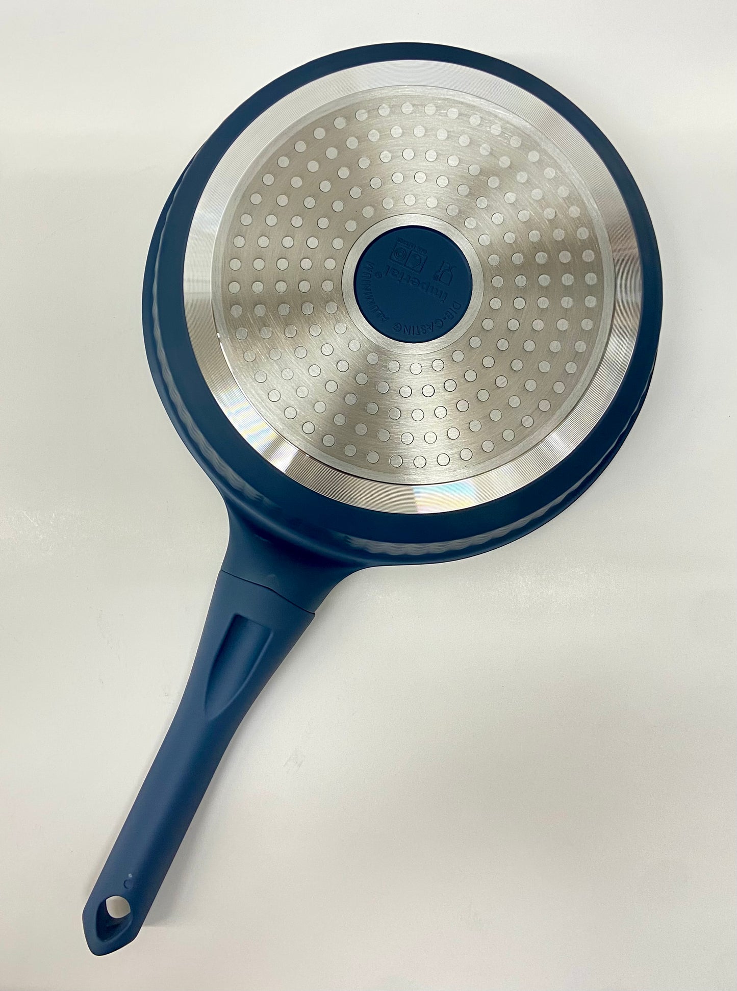 10" Inch Ceramic Non-Stick Fry Pan Diamond Cut - Blue