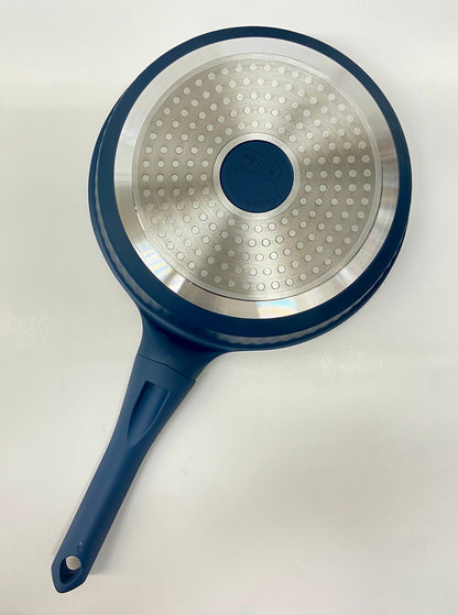 10" Inch Ceramic Non-Stick Fry Pan Diamond Cut - Blue
