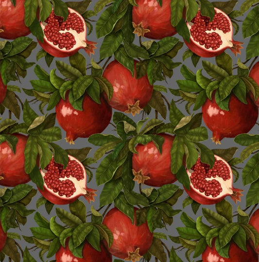Pomegranate Foliage Red Disposable Chargers - 24 Pack