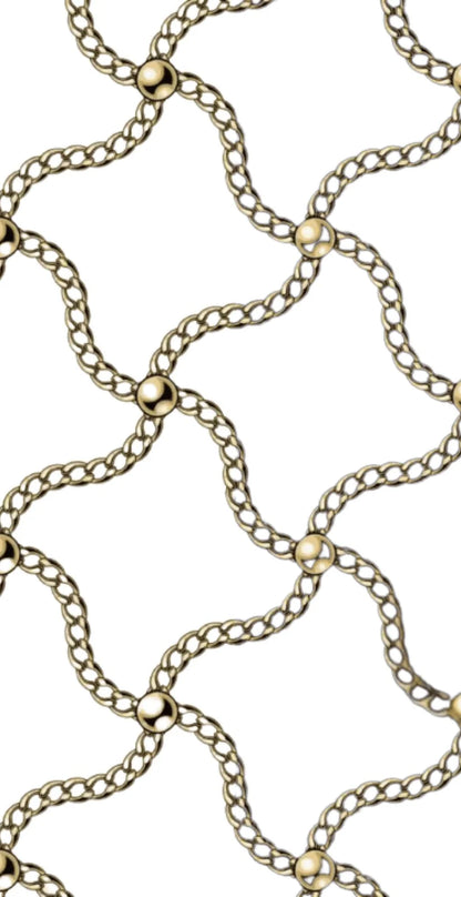 Crosshatch Chains Dinner/ Guest Napkins 16 Ct