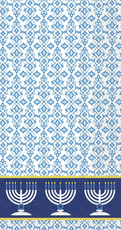 Festival of Lights Hanukkah Dinner/ Guest Napkins 16 Ct