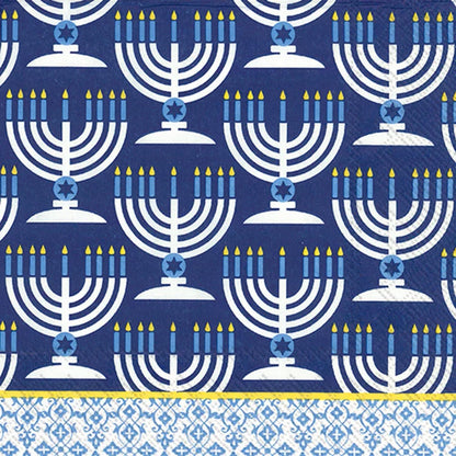 Festival of Lights Hanukkah Lunch/ Luncheon Napkins 20 Ct