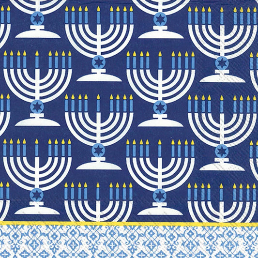 Festival of Lights Hanukkah Lunch/ Luncheon Napkins 20 Ct