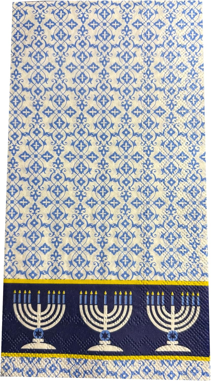 Festival of Lights Hanukkah Dinner/ Guest Napkins 16 Ct