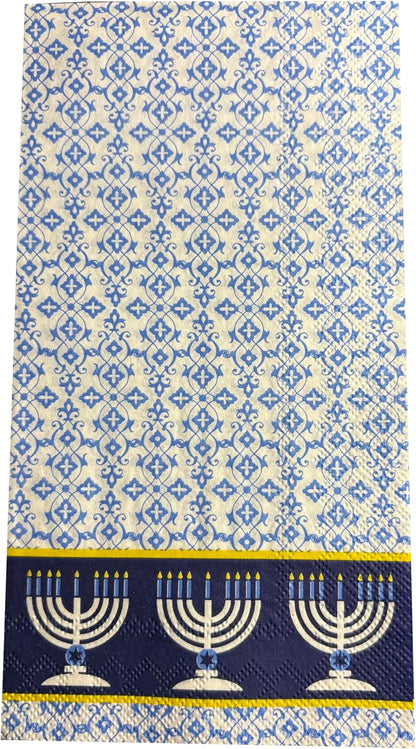 Festival of Lights Hanukkah Dinner/ Guest Napkins 16 Ct