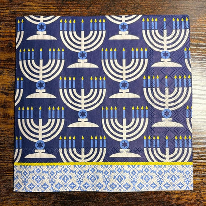 Festival of Lights Hanukkah Lunch/ Luncheon Napkins 20 Ct