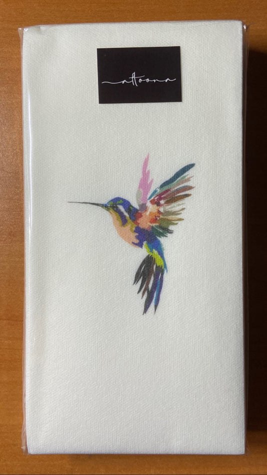 Color Splash Hummingbird Dinner/ Guest Napkins 16 Ct