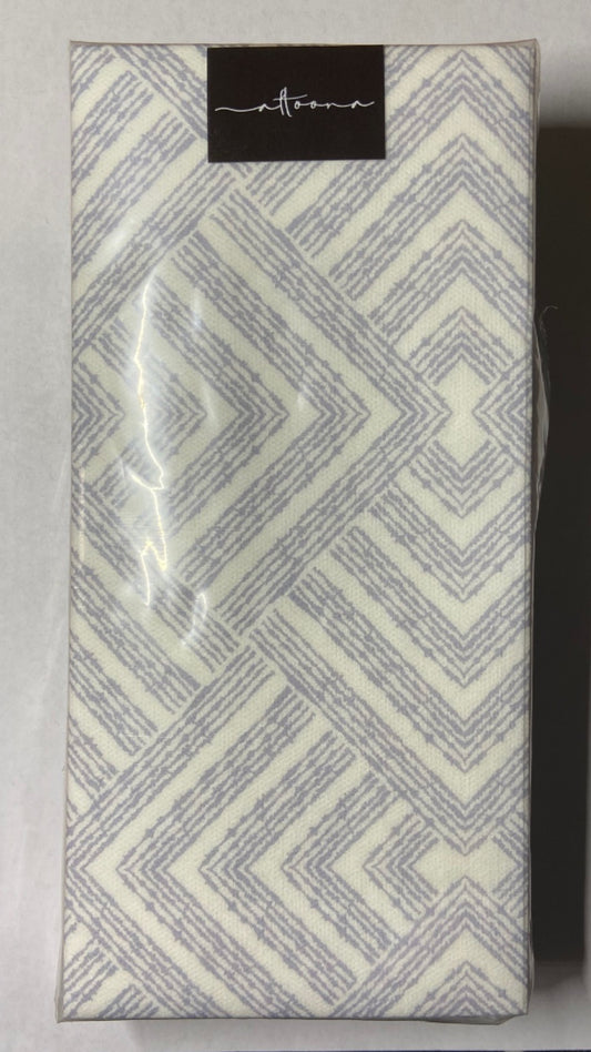 Geometric Diamond Dinner/ Guest Napkins 16 Ct
