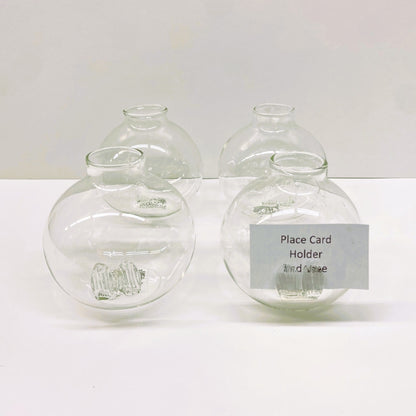 Be Seated Place Card Holder & Flower Bud Vase -Set of 4