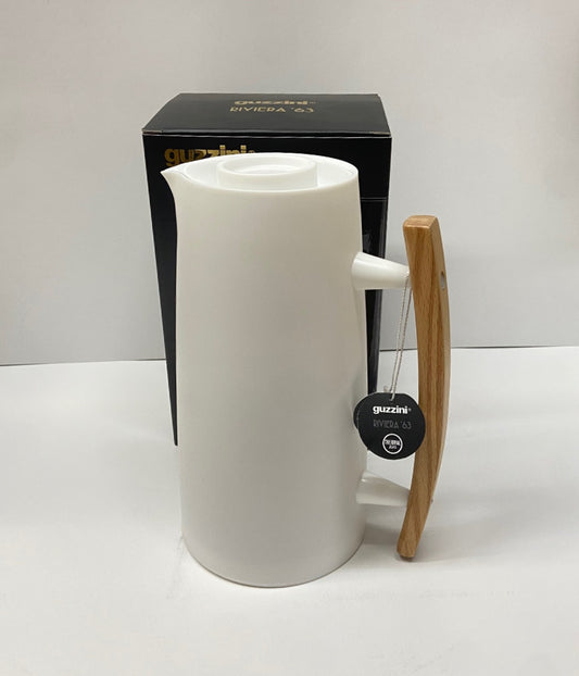 1 Liter Vacuum Flask Thermal Insulated Pitcher Coffee Carafe - White
