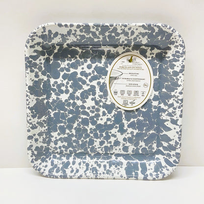 Enamelware Coated Square Tray/ Roasting Dish