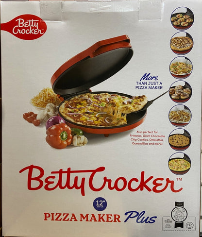 Betty Crocker Kosher Certified Pizza Maker Plus Round Electric Skillet