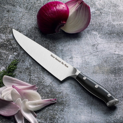 Think Outside the Plate 8" inch Chef's Knife with Black Handle