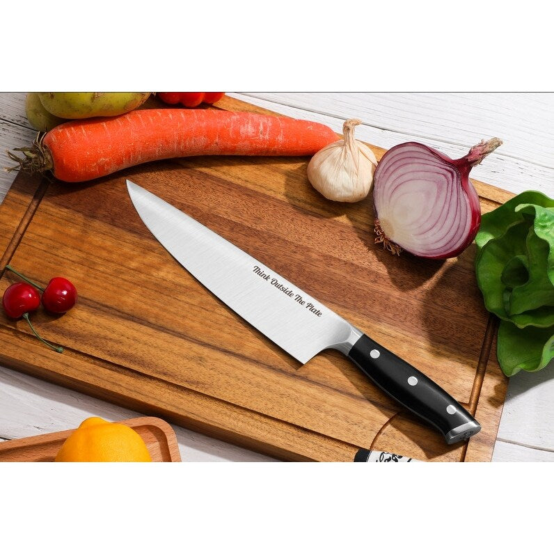 Think Outside the Plate 8" inch Chef's Knife with Black Handle
