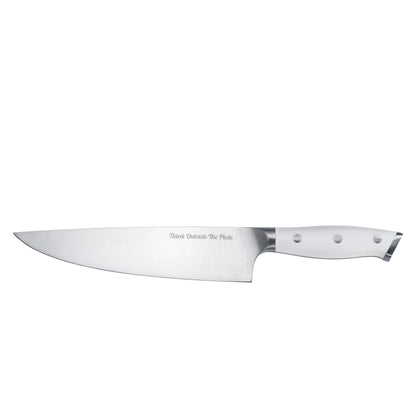 Think Outside the Plate 8" inch Chef's Knife with White Handle