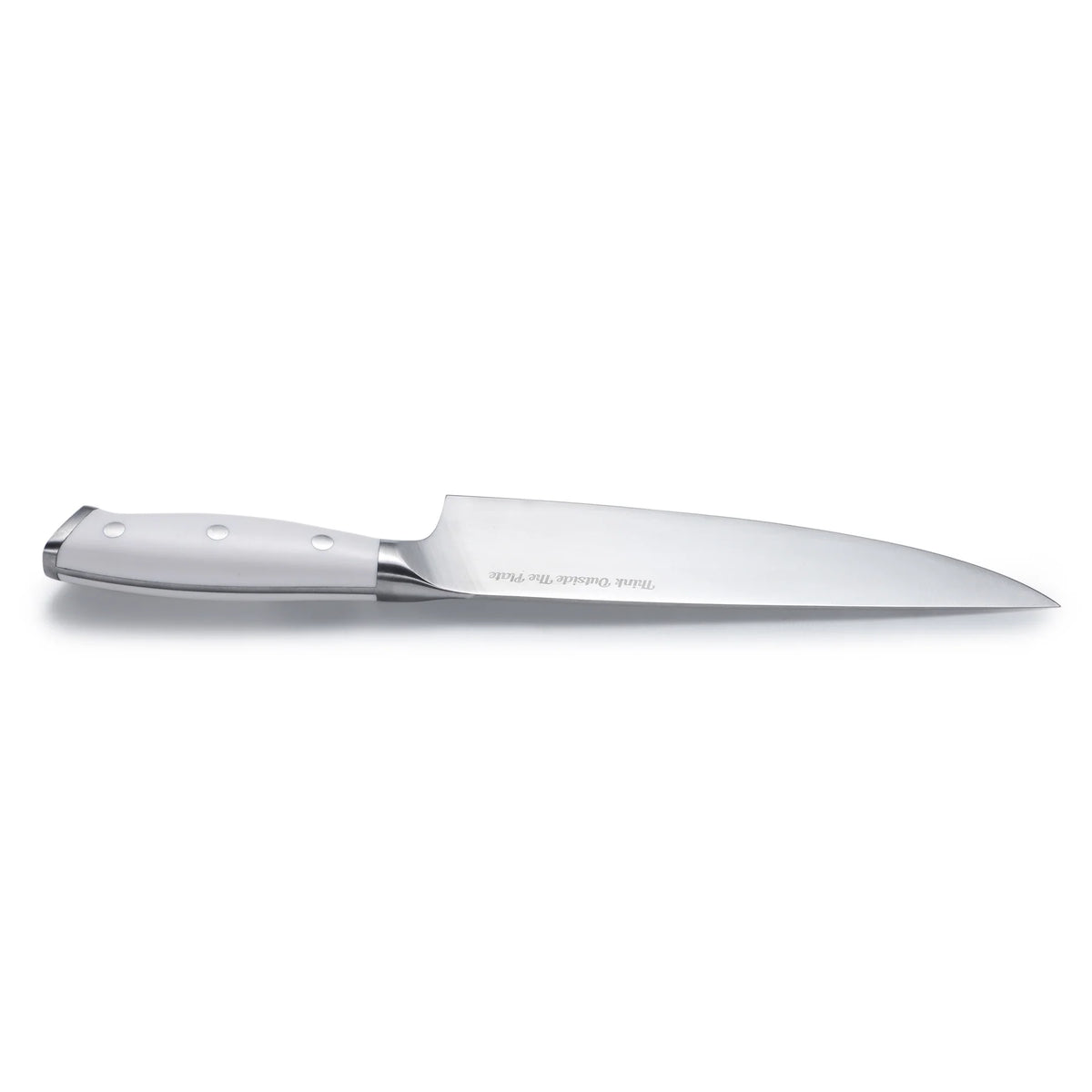 Think Outside the Plate 8" inch Chef's Knife with White Handle