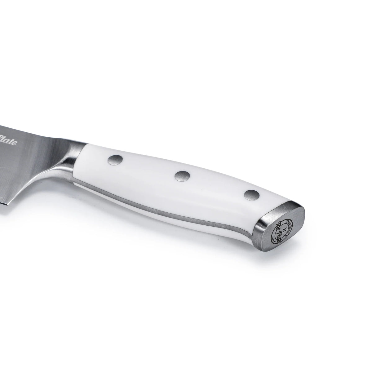 Think Outside the Plate 8" inch Chef's Knife with White Handle
