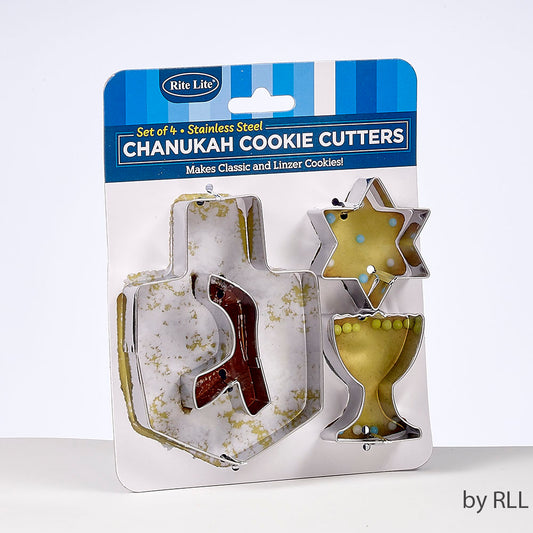 Chanukah Cookie Cutters 4pk