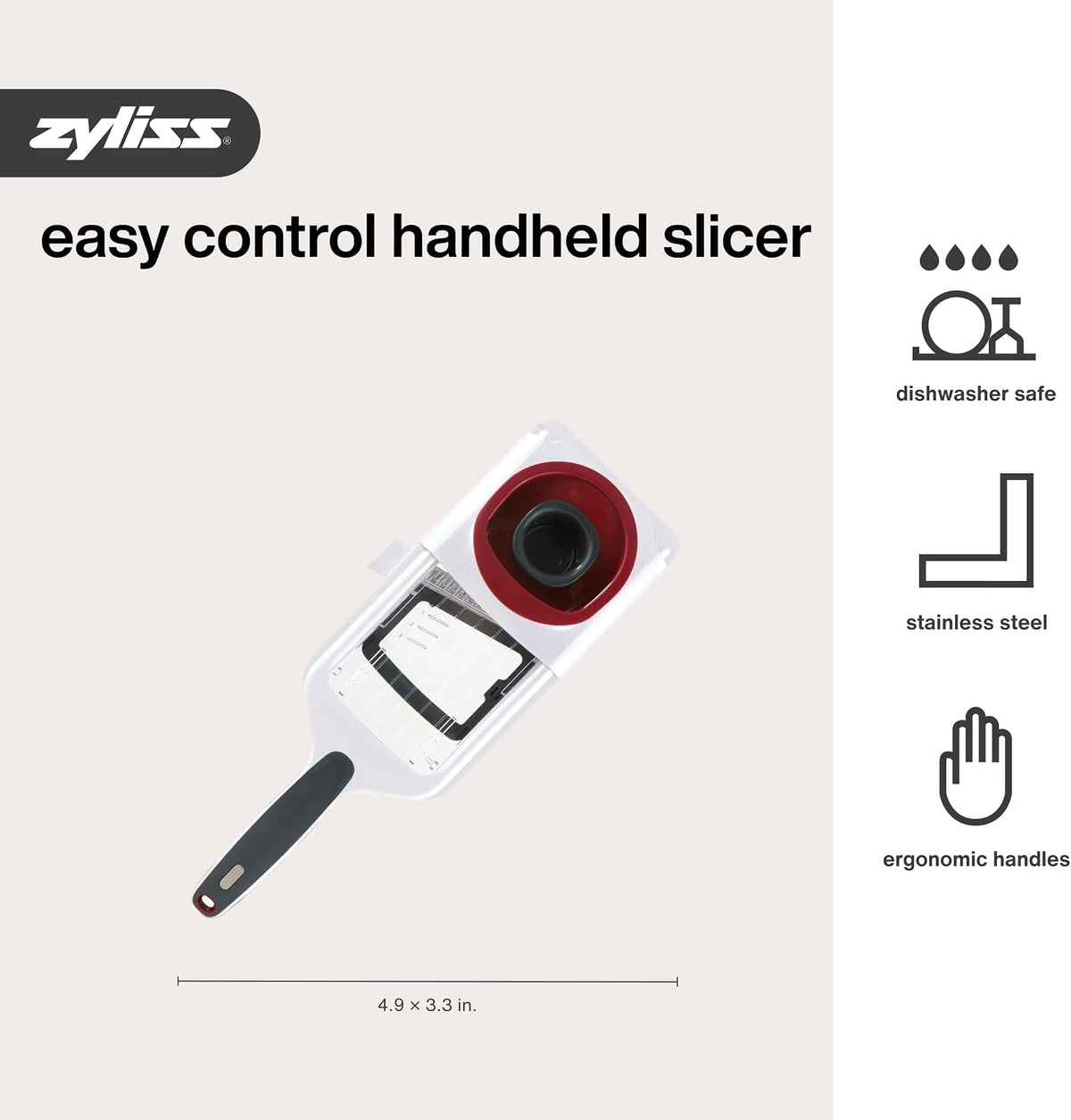 Easy Control Handheld Multi Slicer - Adjustable Thickness -Slice & Julienne