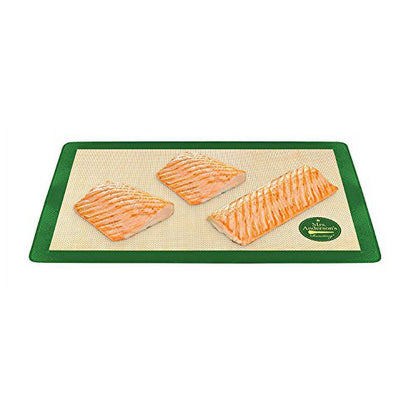 U.S. Half Size Non-Stick Silicone Baking/ Roasting Mat - 11 5/8" x 16 1/2"