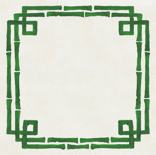 Bamboo Green Square Disposable Placemats/ Chargers - 24 Pack