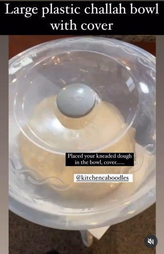 15 Liter Extra Large Challah Bowl with Cover