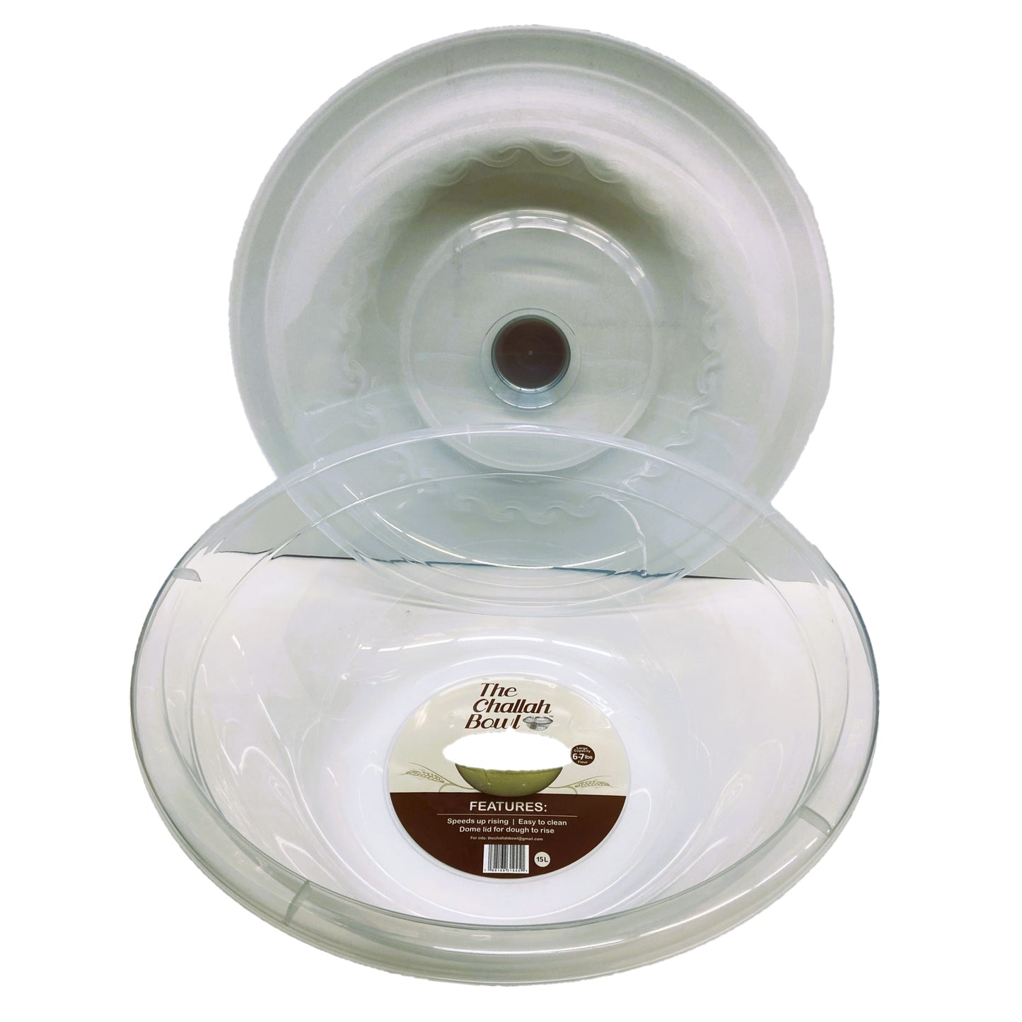 15 Liter Extra Large Challah Bowl with Cover