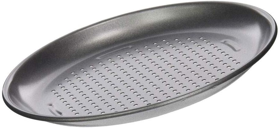 Nonstick Stainless 4pc Mini Pizza Pan Set 7" w/Perforated Bottom- Oven Safe