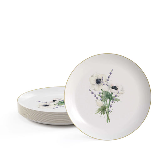 8 In. Earthtrends Anemone Paper Plates Salad/ Dessert Size 20 pk