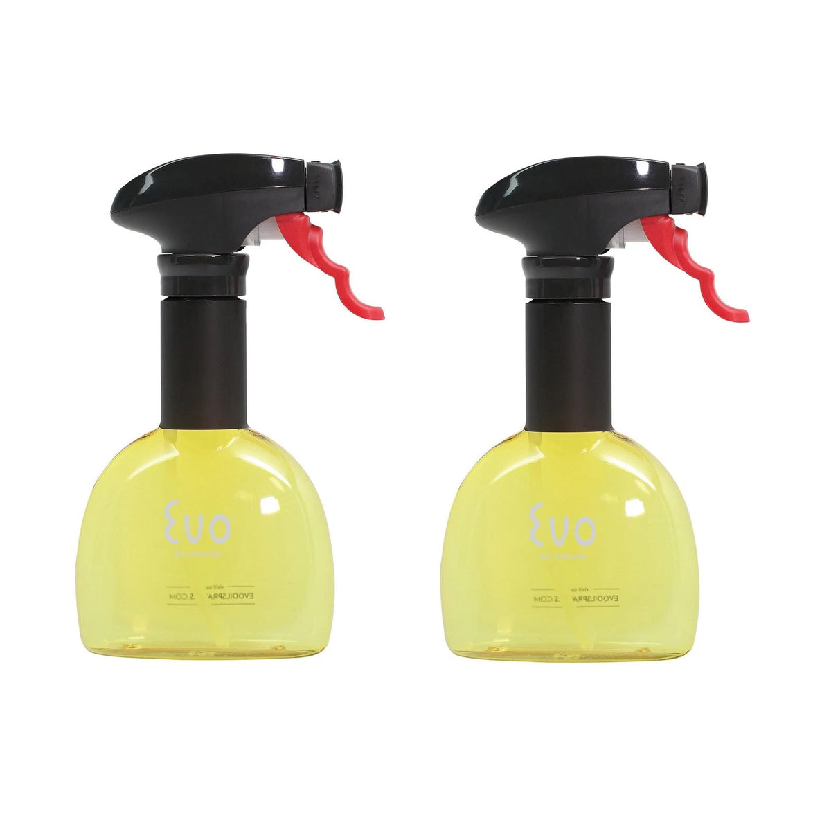 Olive Oil & Vinegar Sprayer Emulsifier Aerosol Free Plastic Container 2-Pack 8 oz Bottles