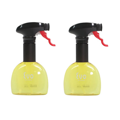 Olive Oil & Vinegar Sprayer Emulsifier Aerosol Free Plastic Container 2-Pack 8 oz Bottles
