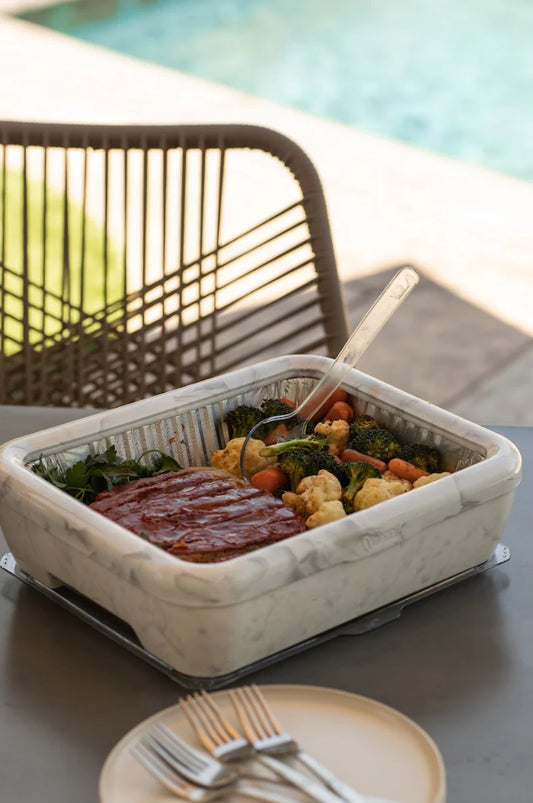 Fancy Panz Aluminum Foil Pan Carrier - Roaster Cover Case for 9x13 Tins