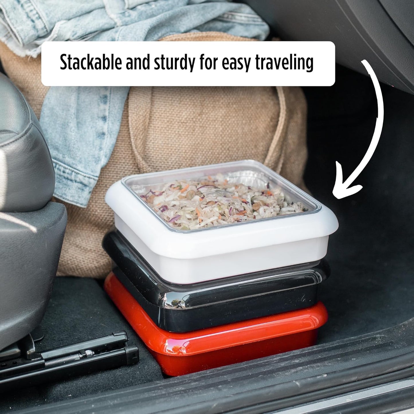 Fancy Panz Aluminum Foil Pan Carrier -Cover and Case for 8x8 Tins