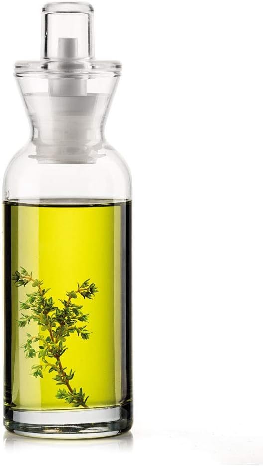 Perfect Dressing Oil/ Vinegar Cruet -Glass Bottle Pourer 8.5 oz