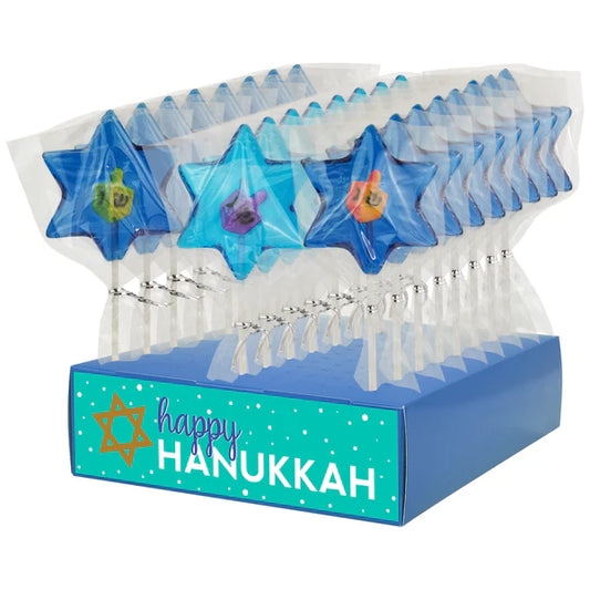 Happy Hanukkah Hard Candy Lollipop OU Certified