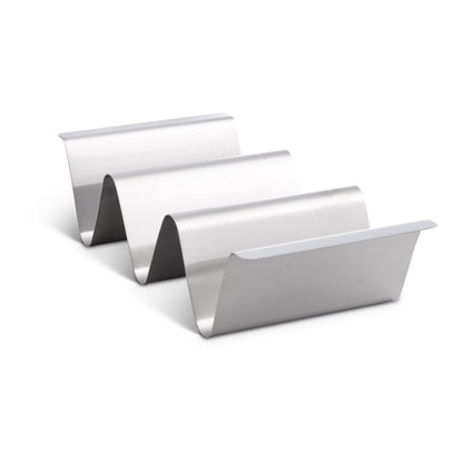 Set of 2 Stainless Taco Holder Trays/ Stands - Oven Safe