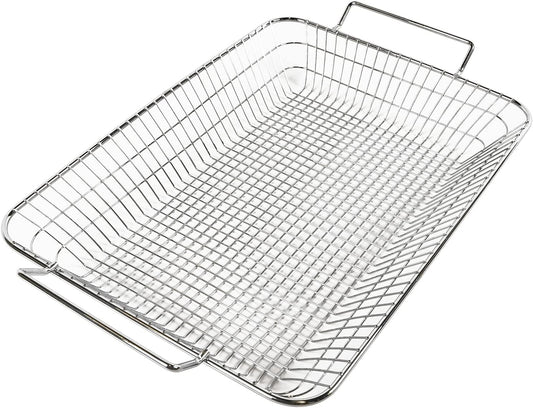 Barbecue Roaster Large Grill Basket with Dual Handles