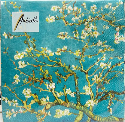 Almond Blossom Printed Lunch Napkins - 20 Count