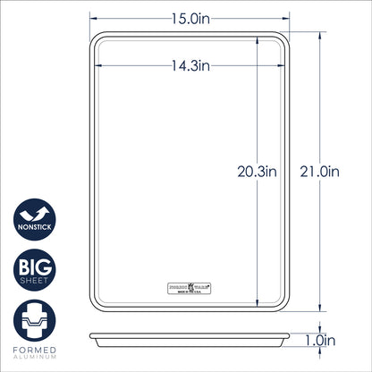 Naturals Nonstick Big Sheet Baking Pan 21" x 15"
