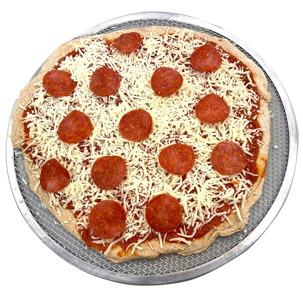 Aluminum 16" Pizza Baking Screen Crisper Crispy Crust - Oven Safe Anodized