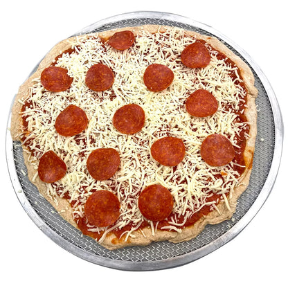 Aluminum 16" Pizza Baking Screen Crisper Crispy Crust - Oven Safe Anodized