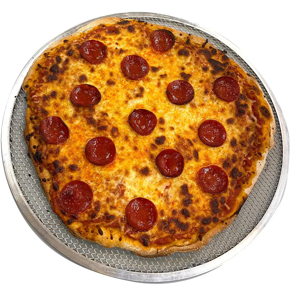 Aluminum 16" Pizza Baking Screen Crisper Crispy Crust - Oven Safe Anodized