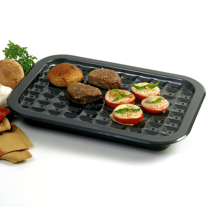 Nonstick Oven Broiler Pan/ Roast Pan Set - 16.5" x 12"- Black